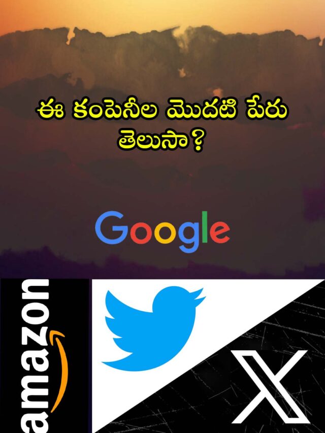 ఈ కంపెనీల మొదటి పేరు తెలుసా?